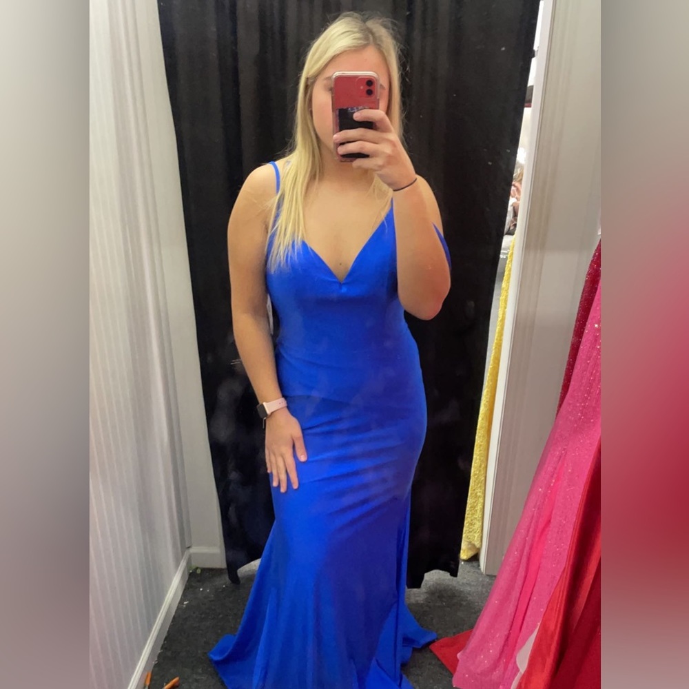Sherri Hill Royal Blue Prom Dress